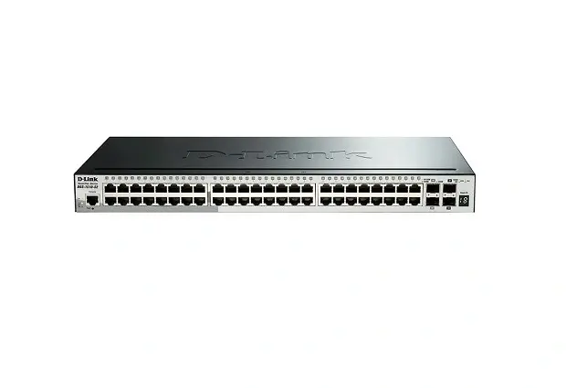 DGS-1510-52 D-Link 38.4W 52-Port 10/100/1000Base-T Layer-3 Managed Stackable Gigabit Ethernet Switch Rack-Mountable