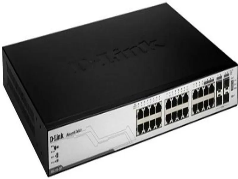 DGS-3100-24P D-Link Managed 24-Port Gigabit Stackable PoE Layer 2 Switch + 4 combo SFP + 20 Gig Stacking