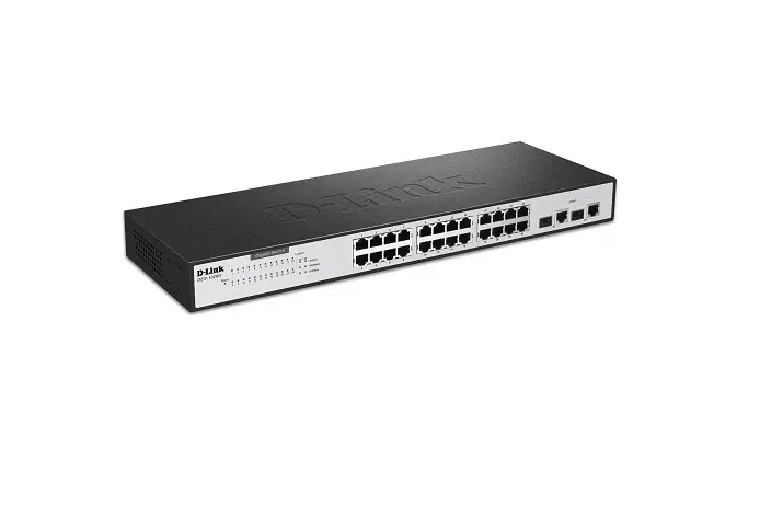DGS-3420-28PC D-Link 24-Port x 10/100/1000(PoE) Rack-Mountable Managed Stackable Gigabit Ethernet Switch