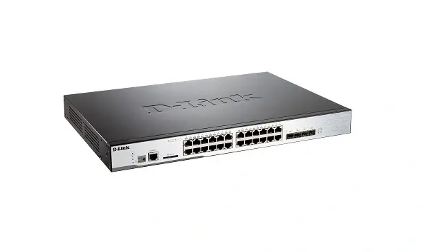 DGS-3420-28SC D-Link 20-Port 128Gb/s 10-Gigabit SFP+ Rack Mountable Gigabit Ethernet Switch