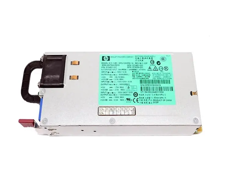 DPS-1200FB-1 HP 1200-Watts High Efficiency Power Supply for DL380 G7, DL580 G7 Desktop