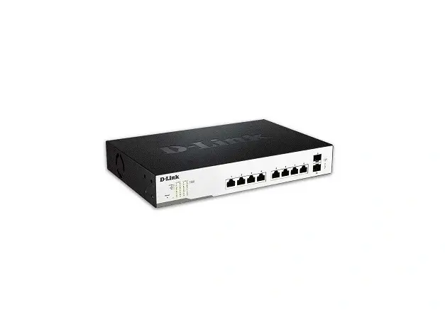 DXS-1210-12SC D-Link 25.22W 10-Port 240Gbps Managed Gigabit Ethernet Switch with 2 Combo 10 Gigabit SFP+ Ports Rack-mountable