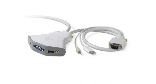 F1DL102U2 Belkin 2-Port USB KVM Switch with Audio Suppo...