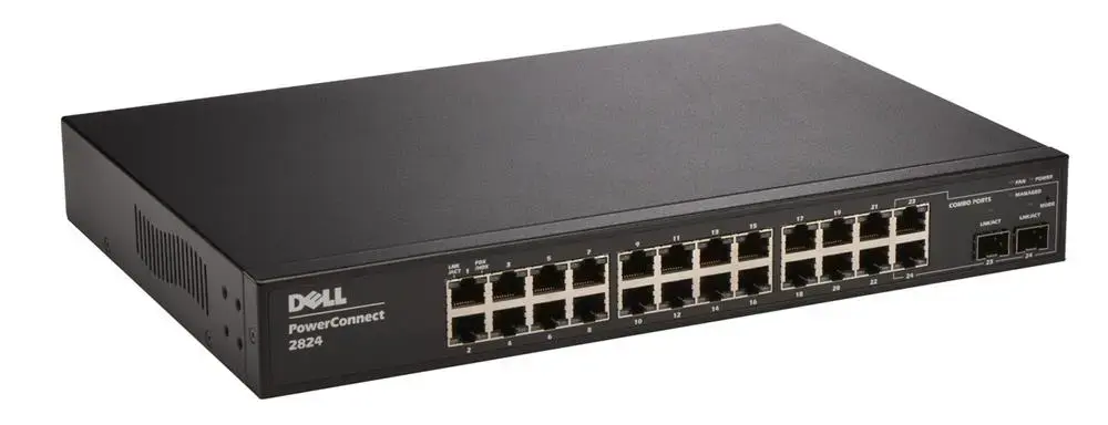 F491K Dell PowerConnect 2824 24-Ports 10/100/1000Base-T Managed Switch