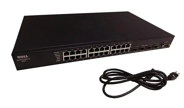 F5406 Dell PowerConnect 5324 24-Ports 10/100/1000 + 4 x Shared SFP Gigabit Ethernet Switch