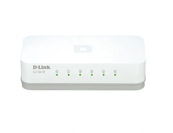 GO-SW-5E D-Link 5-Port 1Gbps 10/100Base-TX Fast Etherne...