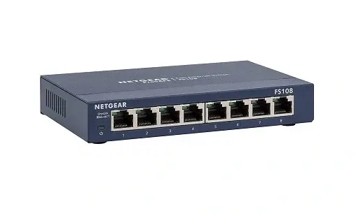 GS108PE-300NAS Netgear 8-Port 10/100/1000 (PoE) Gigabit Ethernet Switch with 4 Ethernet Ports