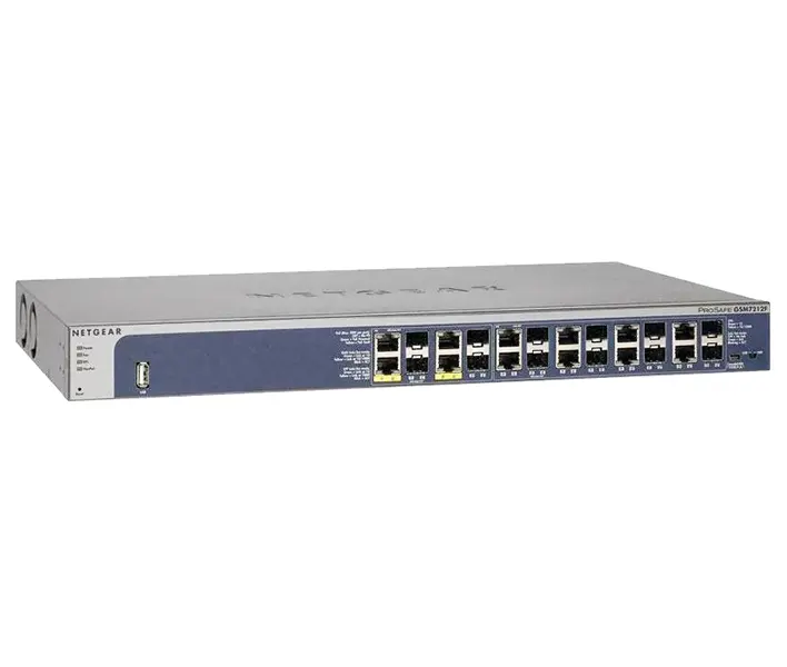 GSM7212 Netgear ProSafe 12-Ports 10/100/1000Mbps Layer 2 Managed Gigabit Ethernet Switch