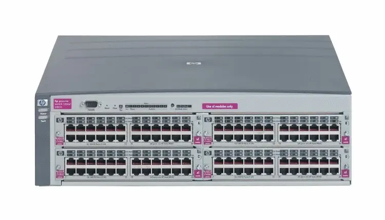 J4850-69301 HP ProCurve Switch 5304XL 4-Slot Layer 43500 Chassis with Dual AC Power