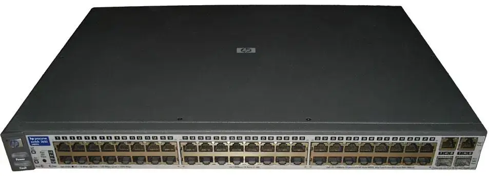 J4899A#ABA HP ProCurve Switch 2650 48 Ports 10Base-T 100Base-TX + 2x10/100/1000Base-T/SFP (mini-GBIC) 1U Rack-Mountable Stackable Ethernet Switch