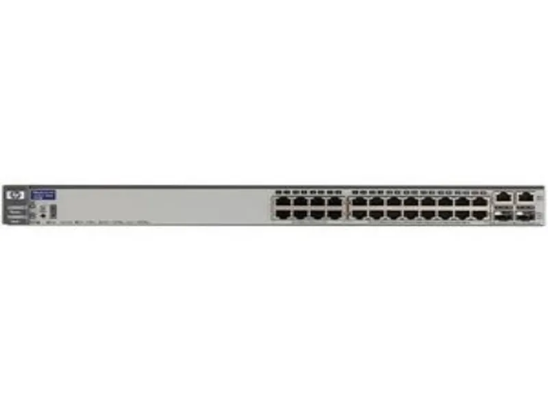 j4900caba HP ProCurve Switch 2626 24-Port x 10Base-T 100Base-TX + 2x10/100/1000Base-T/SFP 1U Rack-Mountable Stackable Switch