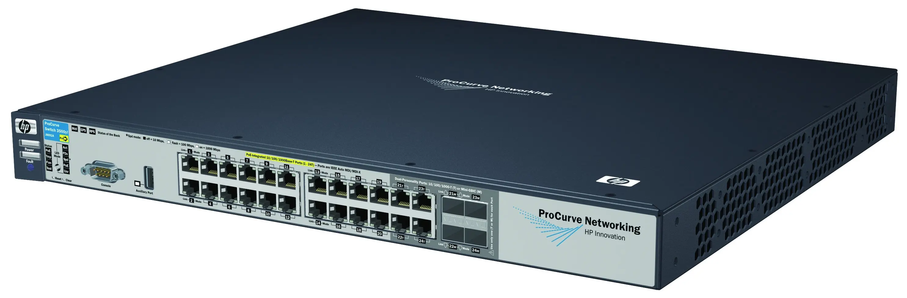 J8692A#ACF HP 3500YL 24-Port x 10/100/1000Base-T LAN 4 ...