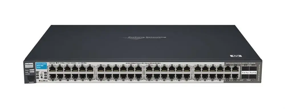 J9022AB HP Procurve Switch 2810-48G 48-Port 44 x 10/100/1000Base-T LAN + 4 x SFP (Mini-GBIC) Layer 2 Stackable Managed Ethernet Switch