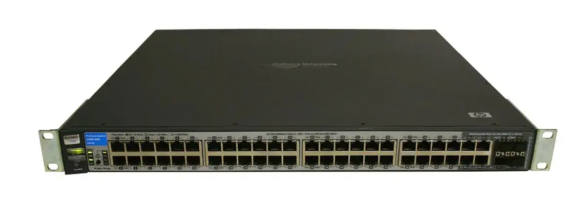 J9050-69001 HP ProCurve 2900-48G Stackable Managed Layer-3 48-Ports 48 x 10/100/1000Base-T LAN + 4 x SFP (Mini-GBIC) Ethernet Switch