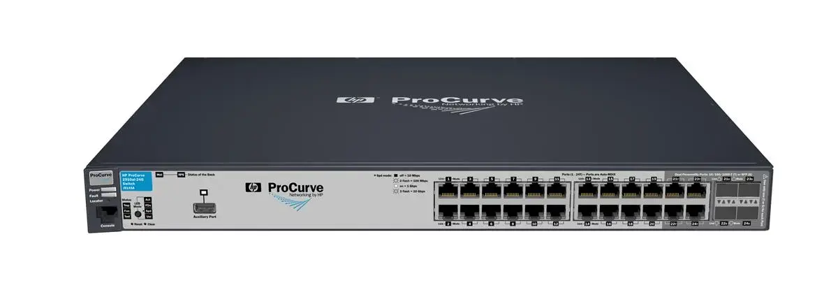 J9145-69001 HP Procurve E2910al-24G 24-Ports + 4 x SFP (mini-GBIC) Stackable Managed Gigabit Ethernet Switch