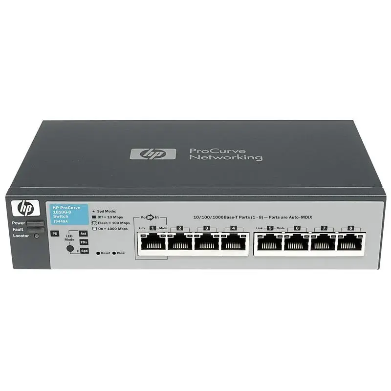 J9449-69001 HP ProCurve 1810G-8 8-Ports 10/100/1000Base-T Managed Gigabit Ethernet Switch