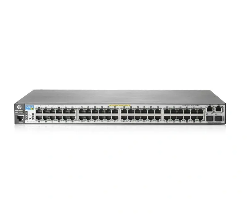 J9627-61002 HP ProCurve E2620-48-PoE+ 48-Ports 48 x 10/100/1000Base-T + 2 x SFP (mini-GBIC) PoE Manageable Layer 3 Switch