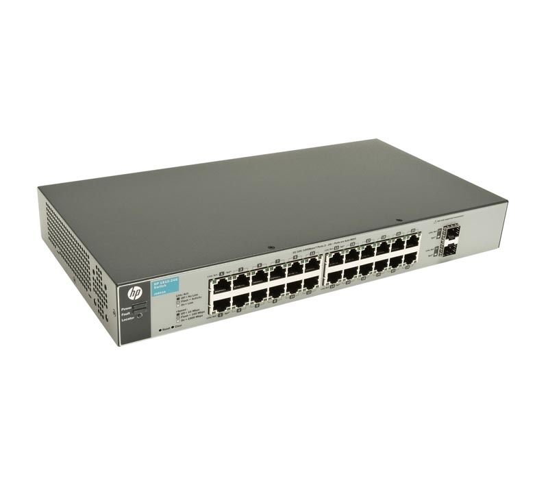 J9803-61001 HP ProCurve 1810-24G 24-Ports Manageable Gigabit Ethernet 10/100/1000Base-T Rack-mountable Switch