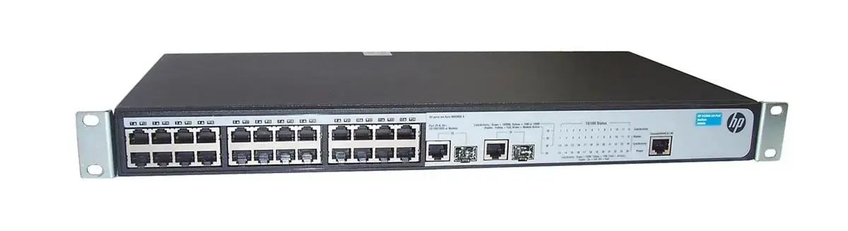 JD992-61101 HP V1905-24-PoE 26 Port 2 Slot 24-Ports 10/100Base-TX 2 10/100/1000Base-T 2x SFP (mini-GBIC) Ethernet Switch