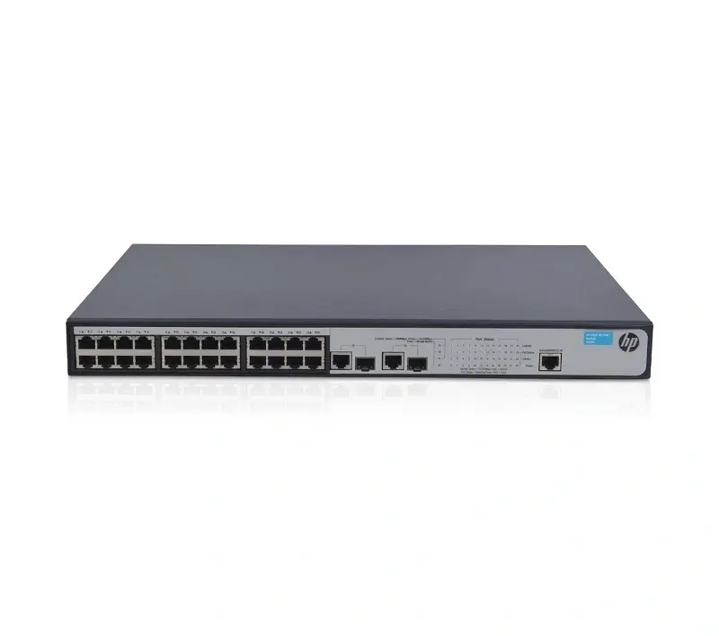 JE008AR HP V1910-24G-PoE 24-Port 24 x 10/100/1000 (PoE) + 4 x SFP Managed Gigabit Ethernet 1U Rack-Mountable Switch