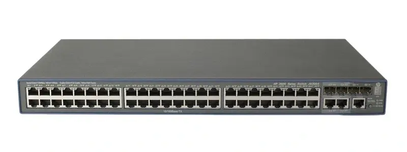JG302-61301 HP FlexNetwork 3600 EI 48-Port 48 x 10/100/1000Base-TX + 4 x SFP 1U Rack-mountable Layer 3 Switch