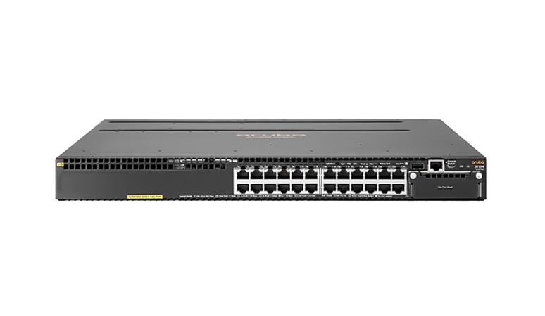 JL073A#ABA HP Aruba 3810M 24G PoE+ 24-Port 10/100/1000 (PoE+) Layer-3 Managed Gigabit Ethernet Rack-Mountable Switch