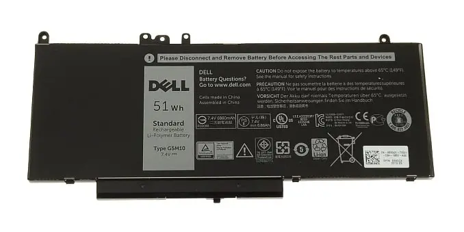K9GVN Dell 4-Cell 51WHr Battery for Latitude E5270 / E5...
