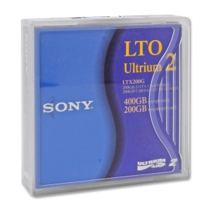 LTX200GWW Sony 200GB/400GB LTO Ultrium-2 Tape Cartridge