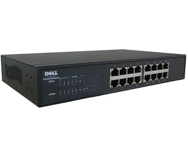 PC2216 Dell PowerConnect 2216 16-Port Fast Ethernet Switch