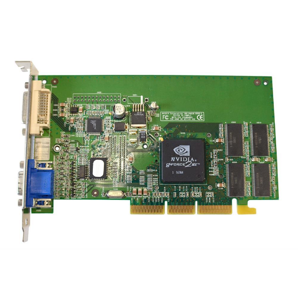 p2075-69501 HP Nvidia GeForce2 MX400 32MB AGP Video Graphics Card with DVI Connector