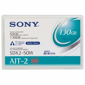 SDX250WN Sony 50GB/130GB AIT-2 Tape Cartridge