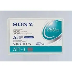 SDX3100W Sony AIT-3 100GB/ 260GB DATa Cartridge