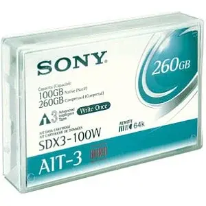 SDX3100WAN Sony 100GB/260GB AIT-3 WORM Tape Cartridge
