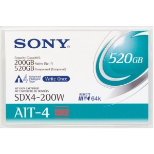 SDX4200WWW Sony 200GB/390GB AIT-4 WORM Tape Cartridge