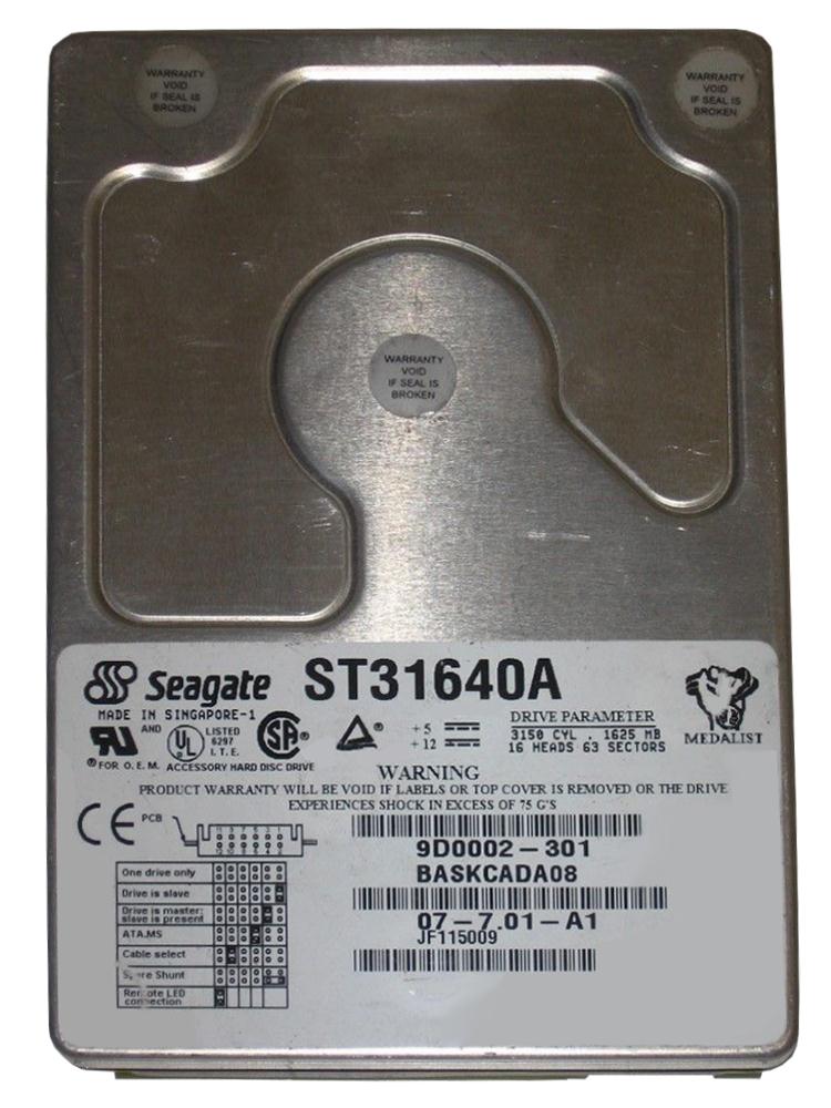 ST31640A Seagate 1GB 5400RPM ATA 3.5-inch Hard Drive