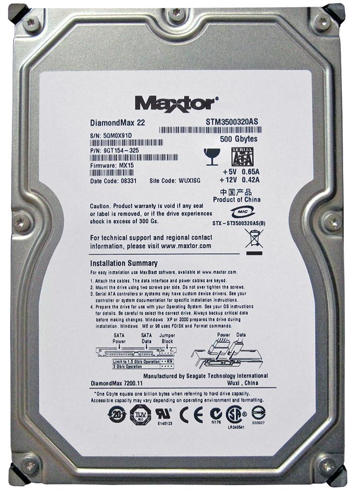 STM3500320AS Seagate DiamondMax 22 500GB 7200RPM SATA-3...