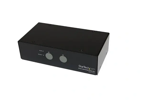 SV231U3A StarTech 2-Port SuperSpeed USB 3.0 VGA KVM Switch with Audio and Cables