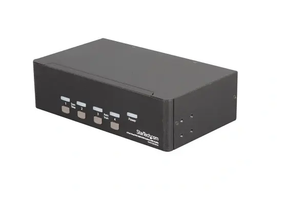 SV431DD2DUA StarTech 4-Port Dual DVI KVM Switch with Audio and USB Hub