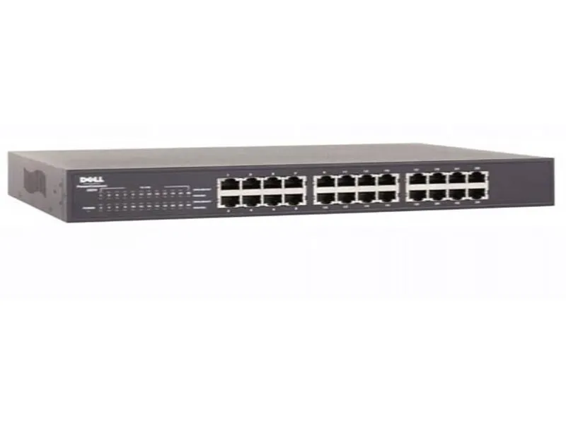 TJ657 Dell PowerConnect 2324 24-Port 24x 10/100 + 2x 10/100/1000 Fast Ethernet Switch