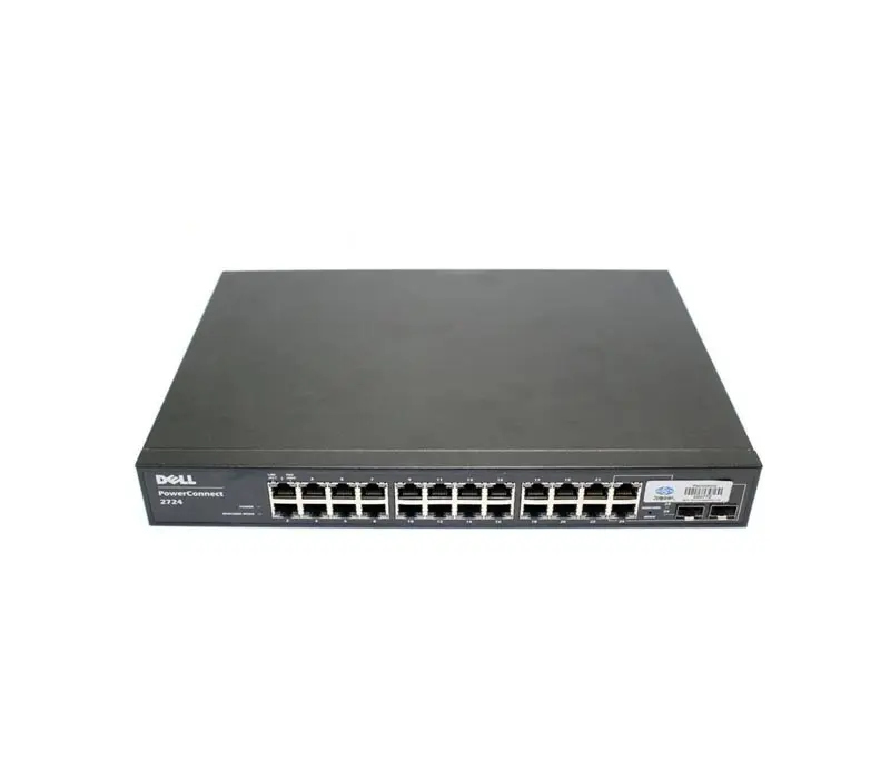 0TJ689 Dell PowerConnect 2724 24-Ports 10/100/1000Base-T Gigabit Ethernet Switch