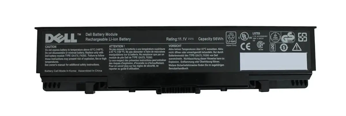 UW284 Dell 6-Cell 56WHr Lithium-Ion Battery for Inspiro...
