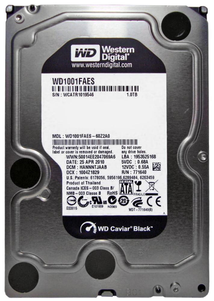 WD1001FAES Western Digital Caviar Black 1TB 7200RPM SAT...