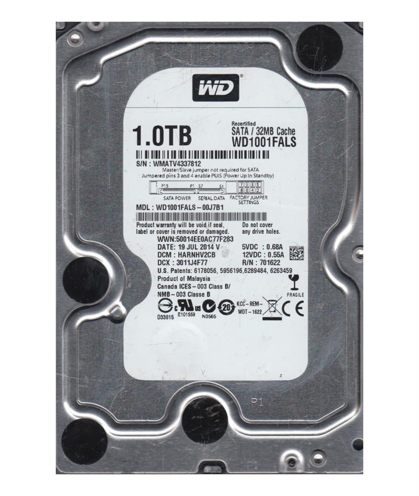 WD1001FALS-00J7B1 Western Digital Caviar Black 1TB 7200...