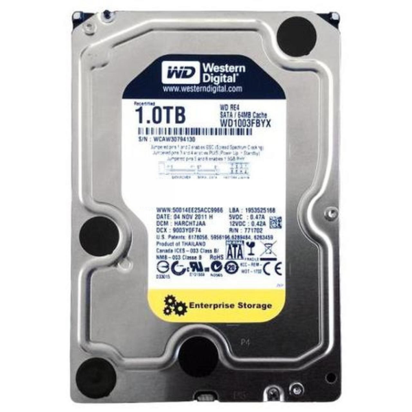 WD1003FBYX-01Y7B2 Western Digital RE4 1TB 7200RPM SATA 3GB/s 64MB Cache 3.5-inch Hard Drive