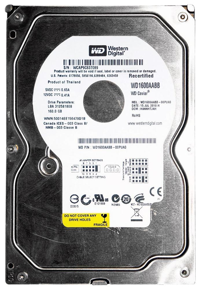 WD1600AABB Western Digital Caviar Blue 160GB 7200RPM Ul...