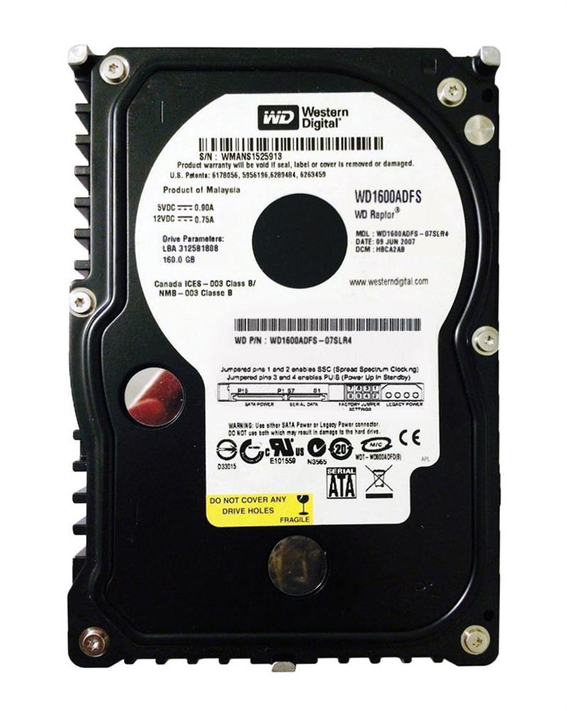 WD1600ADFS06 Western Digital Raptor 160GB 10000RPM SATA...