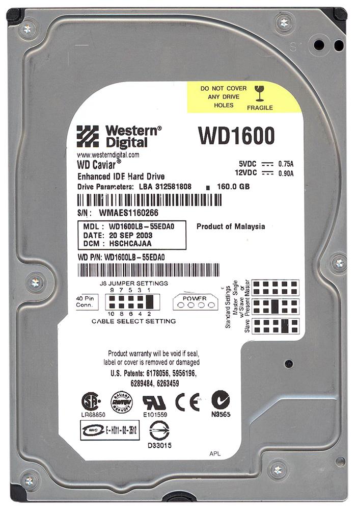 WD1600LB Western Digital Caviar 160GB 7200RPM ATA-100 2...