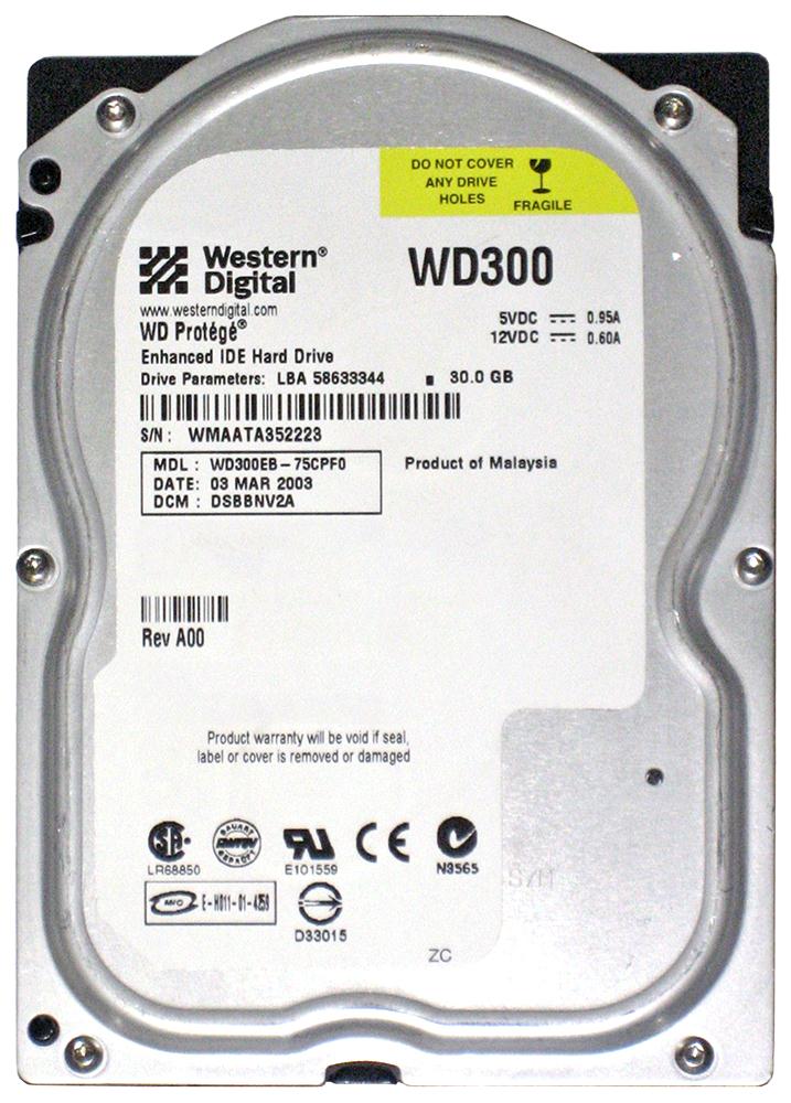 WD300EB-75CPF0 Western Digital Caviar 30GB 5400RPM ATA-...